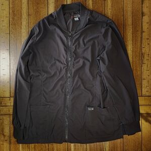 Koi Basics Women's Black Andrea Scrub Jacket Size Large Medical Healthcare Workw